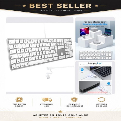Clavier filaire omoton mac - clavier,