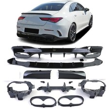 DIFFUSEUR ARRIERE NOIR BRILLANT LOOK CLA 45 POUR MERCEDES CLA C118 W118