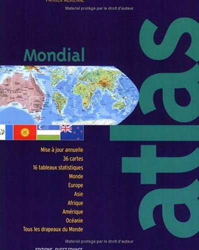 Atlas mondial mérienne - atlas,
