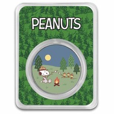 Peanuts® Beagle Scouts Overnight Camp 1 oz Colorized Silver