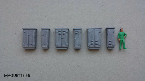 Lot 6 armoires - ho,