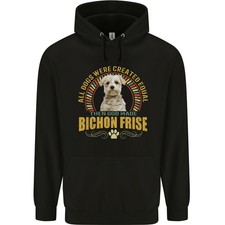 Un Sweat À Capuche Pour Homme Bichon Frisé 80% Coton