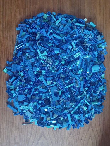 Lego lot brique bleu - brique, kg