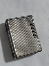 Antique Vintage ST Dupont Silver Plated Lighter Refilled!