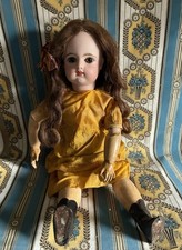 Poupée ancienne porcelaine Bébé François Gaultier 48 Cms Bouche Fermée   Félée