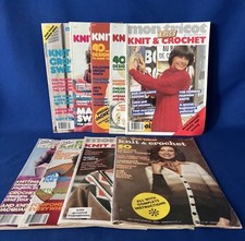 MON TRICOT KNIT & CROCHET - 9 Magazines issues from 1974-1981