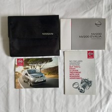 NISSAN NV200 / NV200 EVALIA OWNERS MANUAL HANDBOOK & WALLET PACK 2010-2019