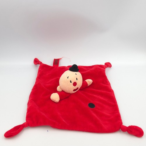 Doudou plat bumba clown - doudou, rouge
