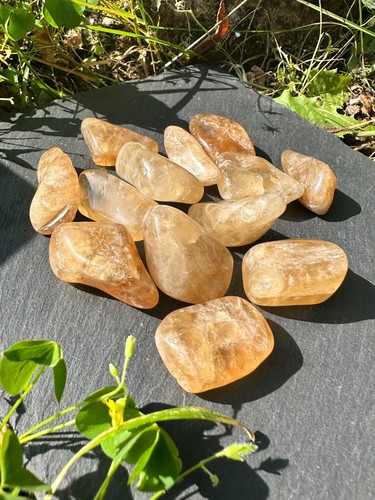 Citrine pierre roulée 3 à - pierre,