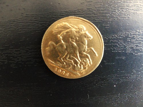 Pièce souverain george v - george,