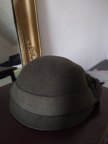 Chapeau feutre kaki - kaki, vintage