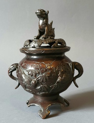 Brûle parfum bronze japon - brûle,