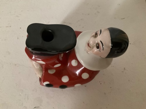 Pierrot acrobate porcelaine
