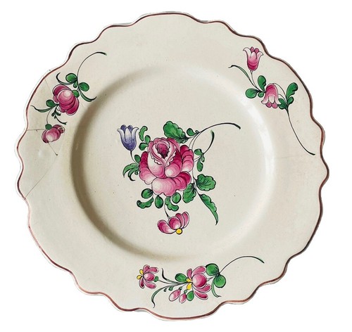 Assiette ancienne faïence - assiette, de