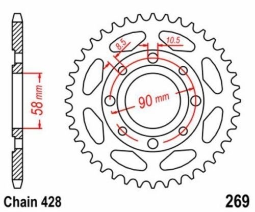 Roue chaîne dents - roue,