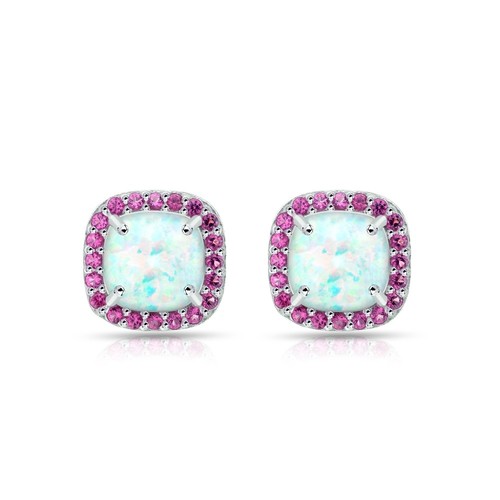 Cushion cut halo simulated - cushion,