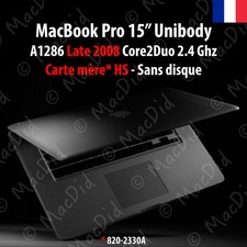 HS Apple MacBook Pro 15 A1286 Late 2008 C2D 2.4 Ghz carte mère HS sans disque