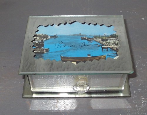 Vintage boite miroir - vintage, tiroir