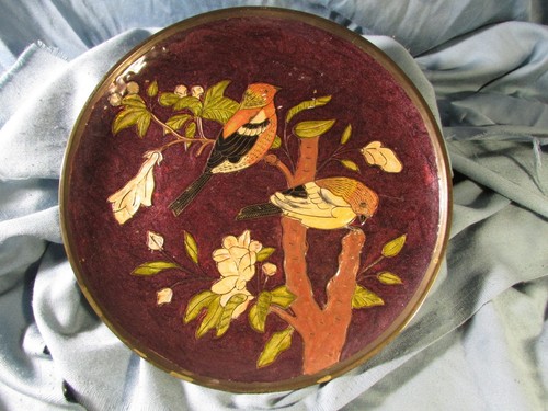 Assiette décor oiseaux - assiette,