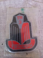 Plaque Émaillée Triumph TR3  + Divers