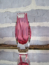 VINTAGE - Vase en verre - MANDRUZZATO MURANO Italy Lavorato a mano Hand worked