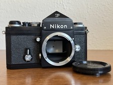 Nikon F camera w Eyelevel Finder - working well - BLACK APOLLO version