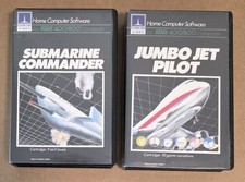 ATARI 400/800 - Sub Commander & Jumbo Jet Pilot Video Game Cartridges Boxed