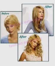 EXTENSIONS A CLIPS 2 CHEVEUX NATUREL REMY HAIR 46 CM ,8 BANDES, 18 CLIPS