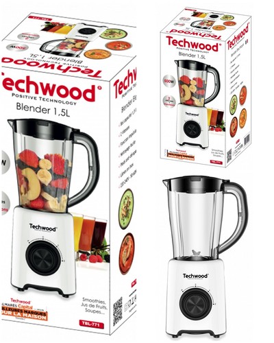 Blender blanc 500w - blanc,