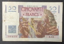 France  Billet de 50 Francs Le