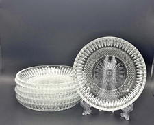 Williams Sonoma Grande Cuisine Italy Glass 5.75 " Dessert Cake Bread Plate Set 6