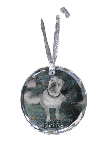 Shar pei médaille cristal - shar,