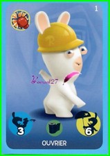 PANINI CARD "LES RAPINS RABBINS / RAVING RABBIDS "  