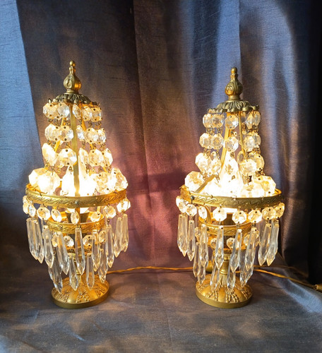 Old pair gilded bronze - of,