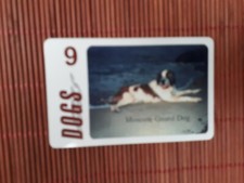 Phonecard Russie Dogs numéro 9 (comme neuve, neuve) seulement 1000 faite 2 scans rare