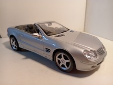 Carson Dickie Collector Line Mercedes Benz 500 SL Coupe Convertible Grey 1/12