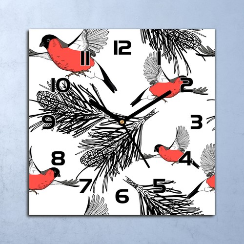 Horloge murale design verre - horloge,