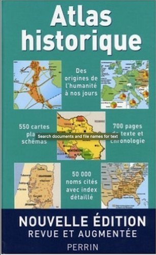 Atlas historique de - historique,