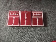 Fontaine Ruby Foil Edition Playing Cards