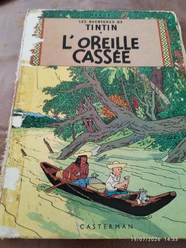 Album tintin oreille - tintin, cassee