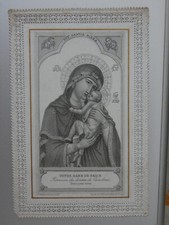 Image pieuse canivet dentelle notre dame de grace d'Halluin carion