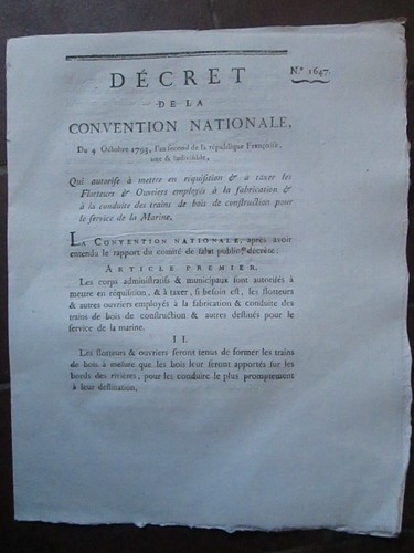 Decree 1793 requisition - decree, 1793: