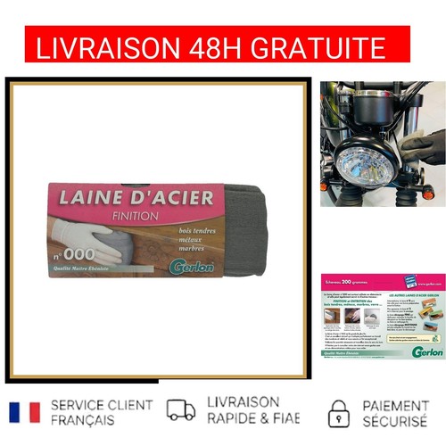 Laine acier gerlon 000 fine - 000,