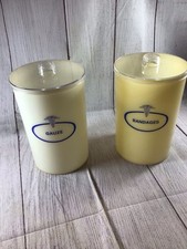 Vintage Doctor's Office Containers With Lids For Gauze & Bandages.  Set Of 2