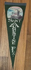 1930s Saint Augutine Florida Souvenir Felt Pennant