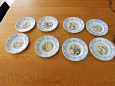 8 assiettes parlantes Gien Au