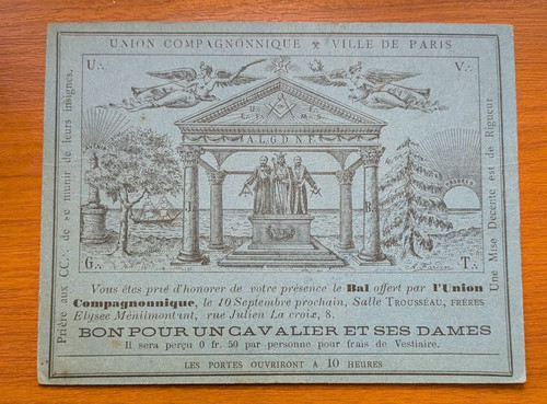Carton franc maçon - franc,