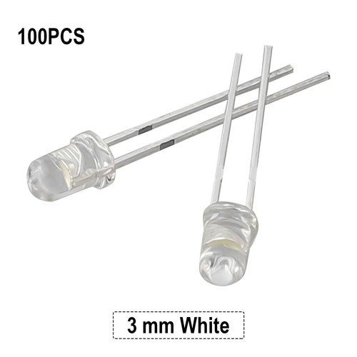 100pcs led feux 3mm diode - 3mm,