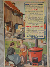 Old postcard advertising boiler REX galvanized Rnot st dicier