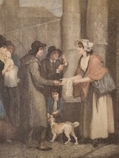 Estampe XIXème "A new love